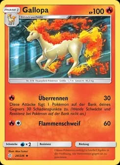 Gallopa card in German
