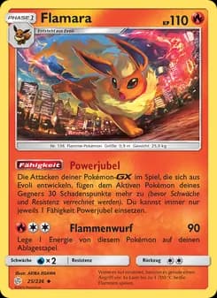 Flamara card in German