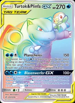 Turtok & Plinfa GX card in German