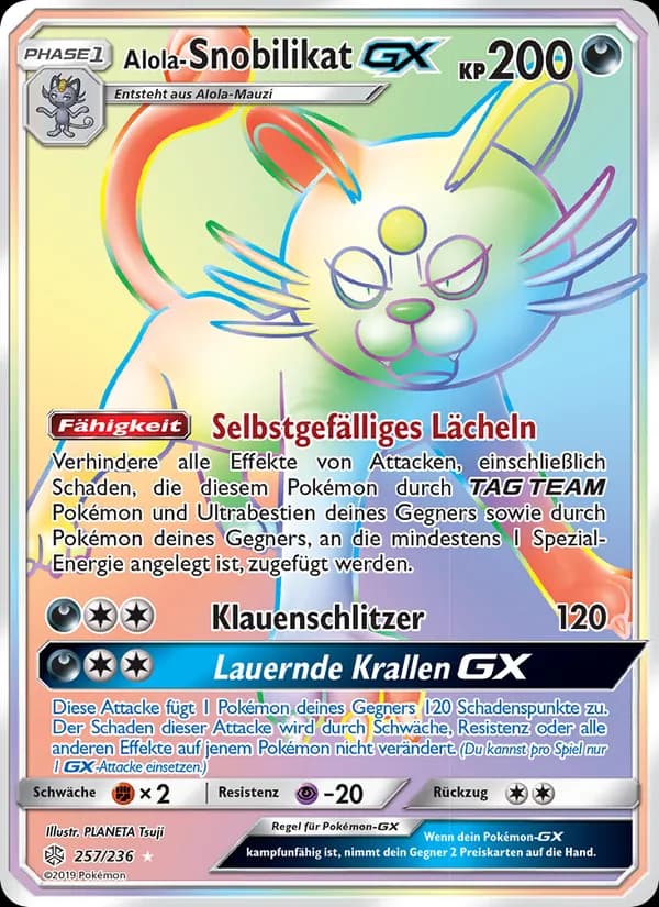 Alola-Snobilikat GX card in German