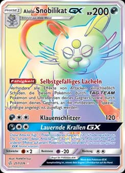 Alola-Snobilikat GX card in German