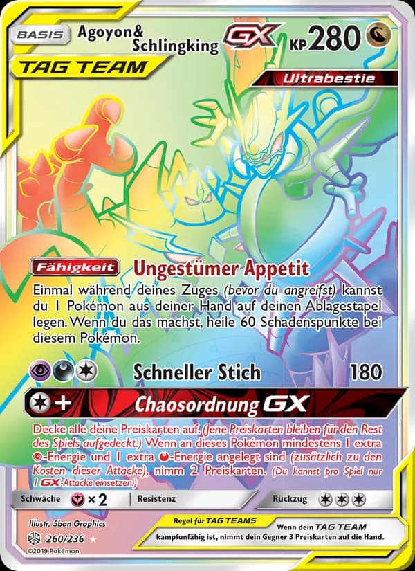 Agoyon & Schlingking GX card in German