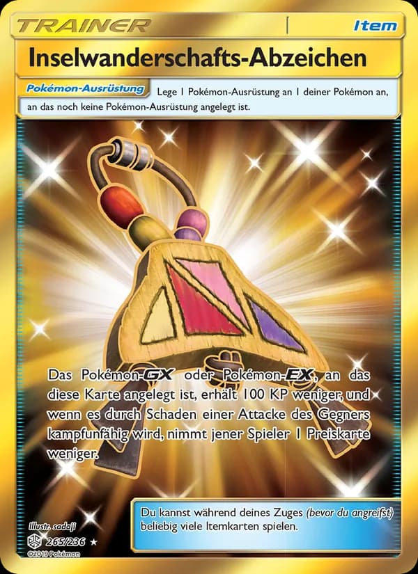 Inselwanderschafts-Abzeichen card in German