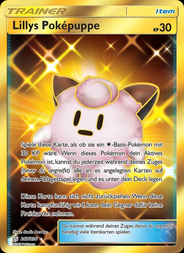 Lillys Poképuppe card in German