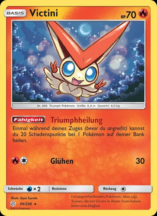 Victini card in German