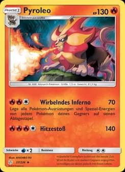 Pyroleo card in German