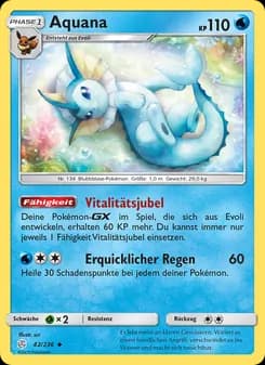 Aquana card in German