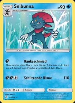 Snibunna card in German