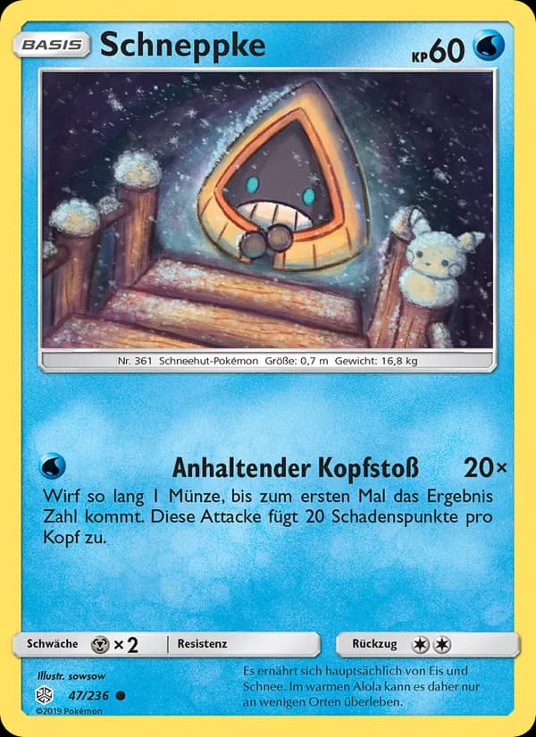 Schneppke card in German