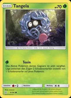 Tangela card in German