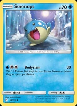 Seemops card in German