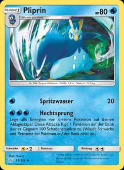 Pliprin card in German