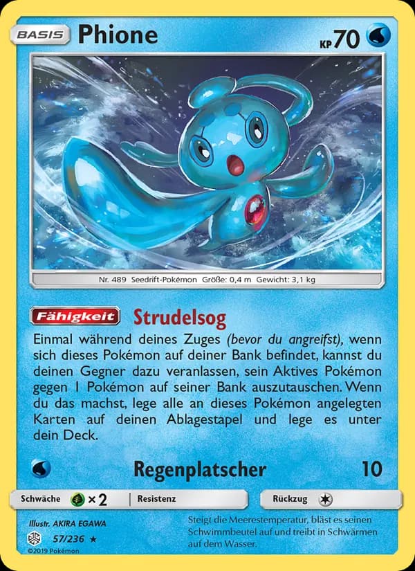 Phione card in German