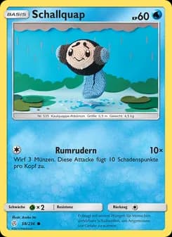 Schallquap card in German