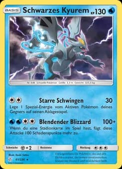 Schwarzes Kyurem card in German