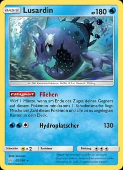 Lusardin card in German