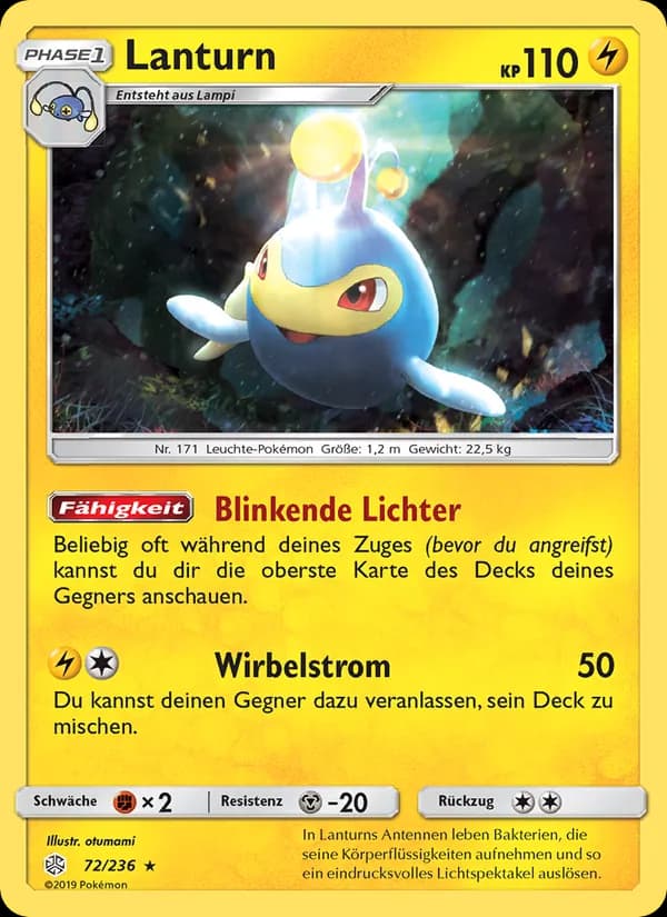 Lanturn card in German