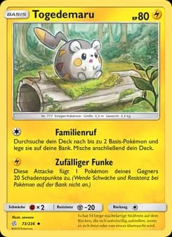 Togedemaru card in German