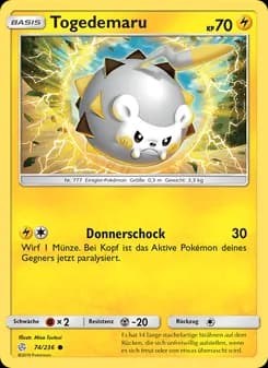 Togedemaru card in German