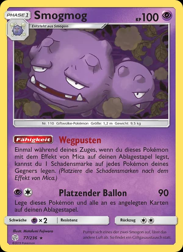 Smogmog card in German
