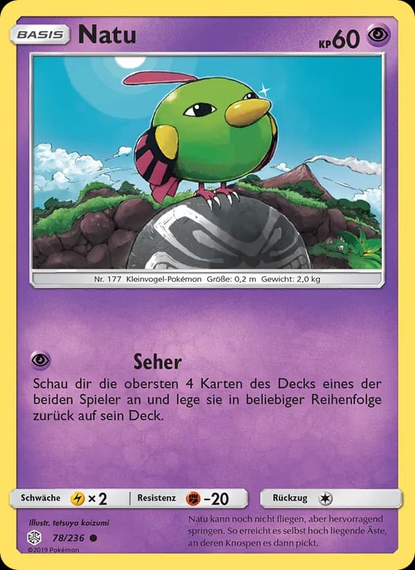 Natu card in German