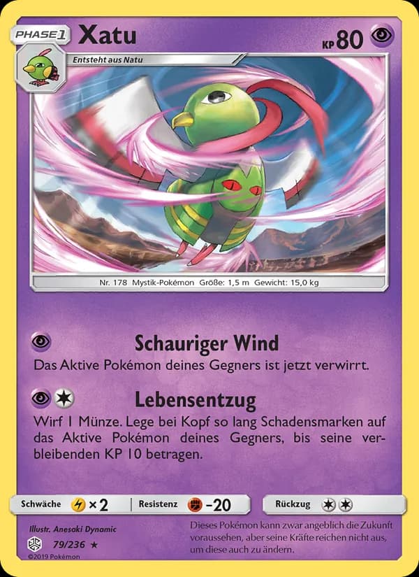 Xatu card in German