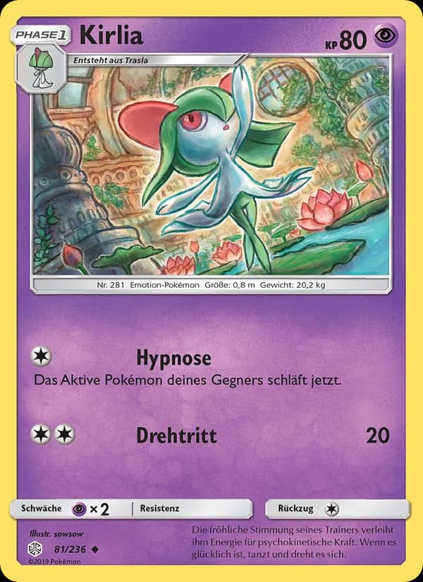 Kirlia card in German