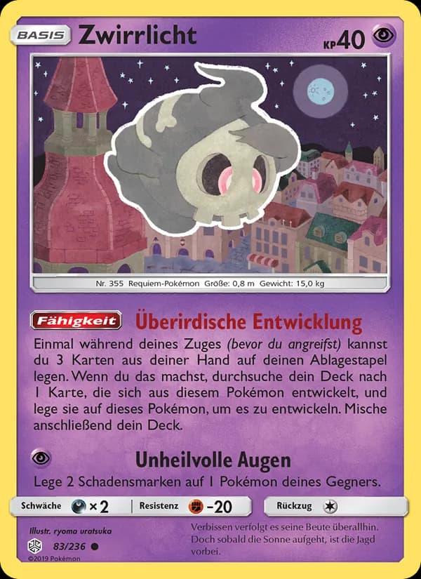 Zwirrlicht card in German