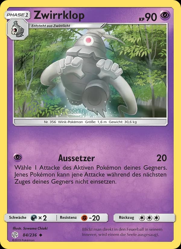 Zwirrklop card in German