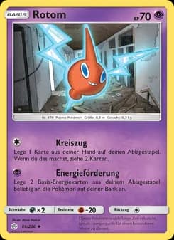 Rotom card in German