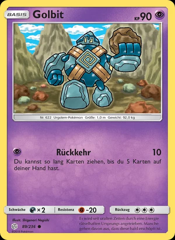 Golbit card in German