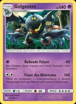 Golgantes card in German