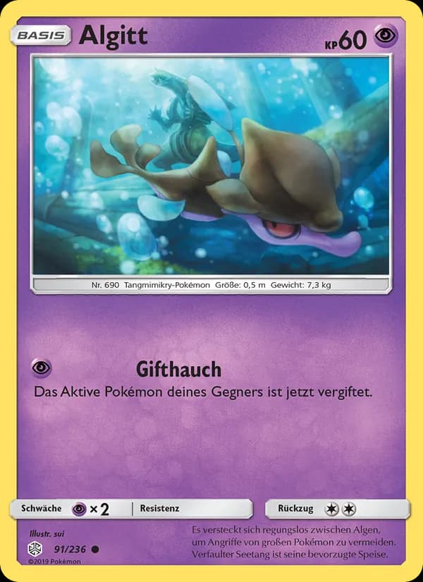 Algitt card in German