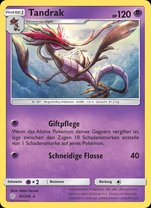 Tandrak card in German