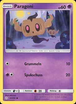 Paragoni card in German