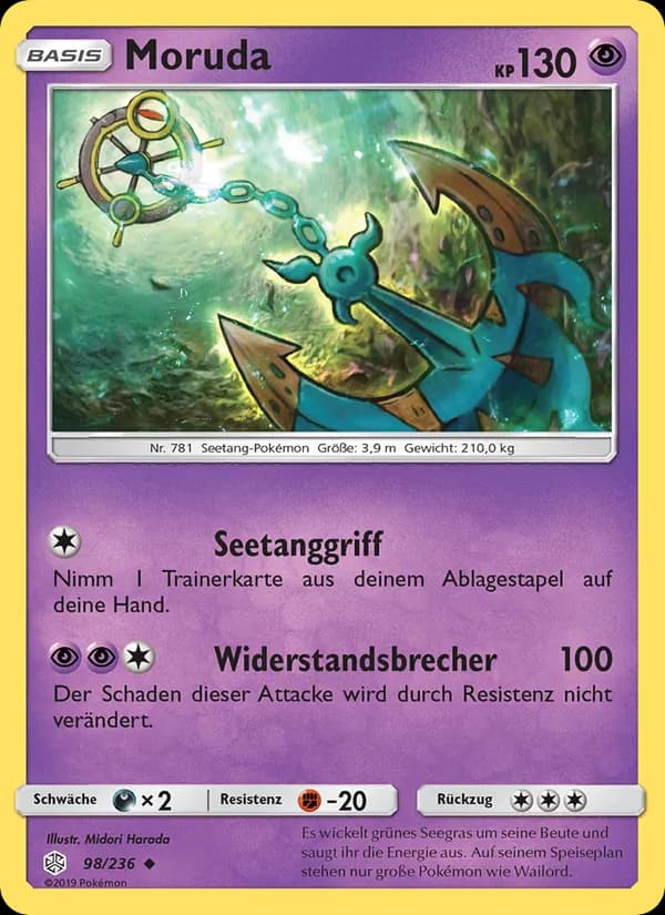Moruda card in German