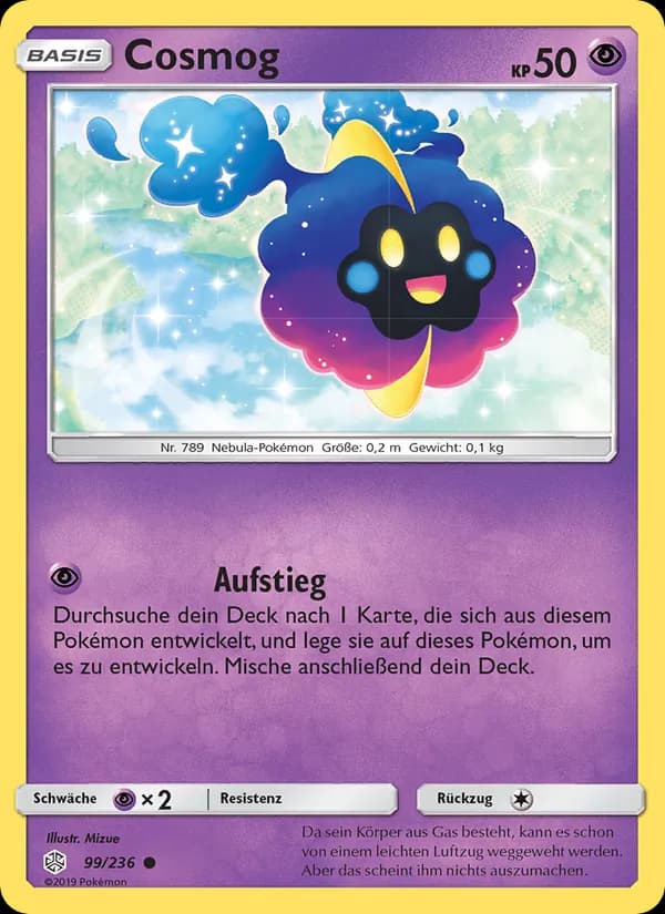 Cosmog card in German