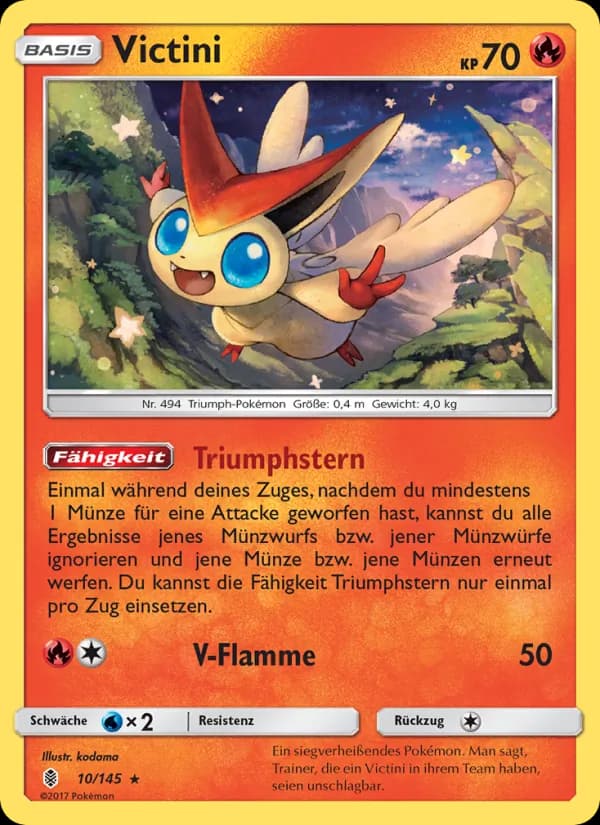 Victini card in German