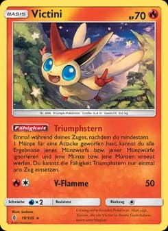 Victini card in German