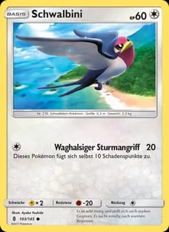 Schwalbini card in German