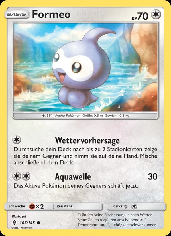 Formeo card in German