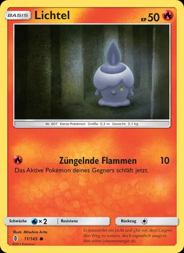 Lichtel card in German