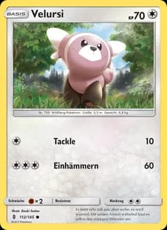 Velursi card in German