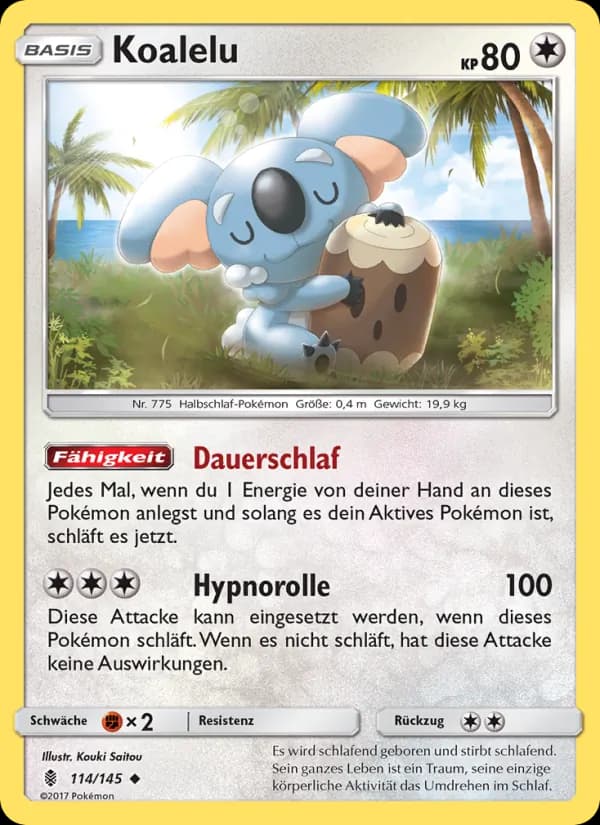 Koalelu card in German