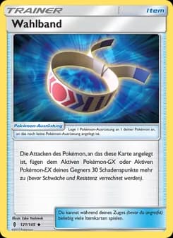 Wahlband card in German