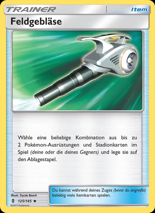 Feldgebläse card in German