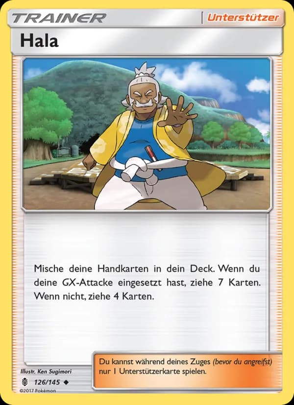 Hala card in German