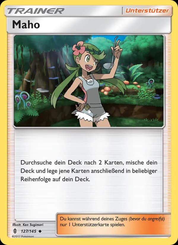 Maho card in German