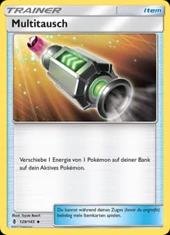 Multitausch card in German