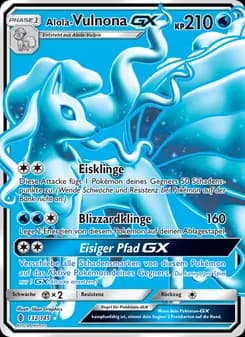 Alola Vulnona GX card in German
